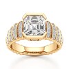 Thumbnail Image 1 of J'Lure Square-Emerald Step-Cut Lab-Grown Diamond Engagement Ring 3-1/2 ct tw 18K Yellow Gold