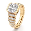 Thumbnail Image 4 of J'Lure Square-Emerald Step-Cut Lab-Grown Diamond Engagement Ring 3-1/2 ct tw 18K Yellow Gold