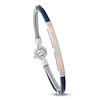 Thumbnail Image 5 of Baraka Men's Layered Cord Diamond Accent Bracelet Stainless Steel, Dark Blue Ion Plating & 18K Rose Gold 7.75"