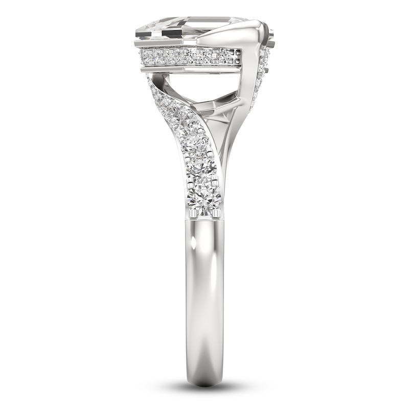 Main Image 3 of J'Lure Hexagon Portrait-Cut Lab-Grown Diamond Engagement Ring 2-1/2 ct tw 18K White Gold