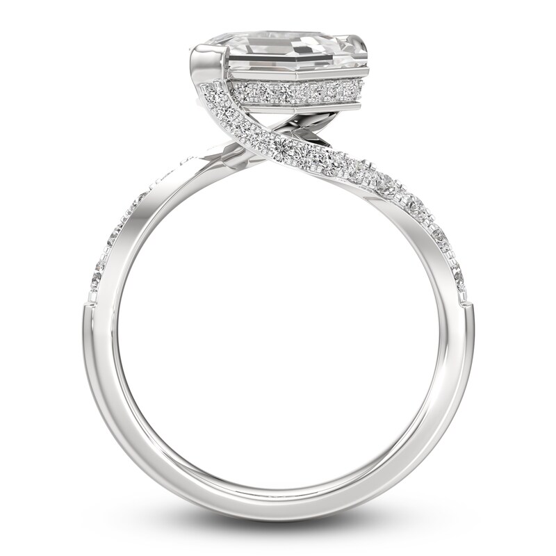 Main Image 4 of J'Lure Hexagon Portrait-Cut Lab-Grown Diamond Engagement Ring 2-1/2 ct tw 18K White Gold