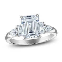 Vera Wang VOW Emerald-Cut Lab-Grown Diamond Engagement Ring 3-1/5 ct tw 14K White Gold