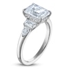 Thumbnail Image 2 of Vera Wang VOW Emerald-Cut Lab-Grown Diamond Engagement Ring 3-1/5 ct tw 14K White Gold