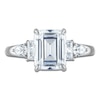 Thumbnail Image 3 of Vera Wang VOW Emerald-Cut Lab-Grown Diamond Engagement Ring 3-1/5 ct tw 14K White Gold