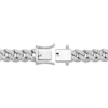 Thumbnail Image 2 of Men's Diamond Pavé Curb Chain Bracelet 1 ct tw Sterling Silver 8.25"