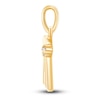 Thumbnail Image 2 of Children's Diamond Accent Letter M Charm 14K Yellow Gold