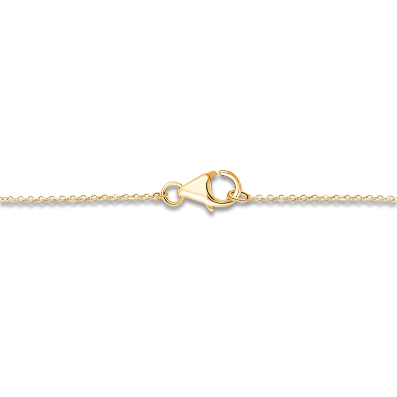 Main Image 3 of Children's Diamond Accent Letter M Charm 14K Yellow Gold
