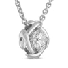 Thumbnail Image 2 of Unspoken Diamond Solitaire Necklace 2 ct tw 14K White Gold 18" (I1/I)
