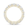 Thumbnail Image 3 of Oval-Cut Lab-Grown Diamond Eternity Band 4-1/2 - 5-3/8 ct tw 14K Yellow Gold