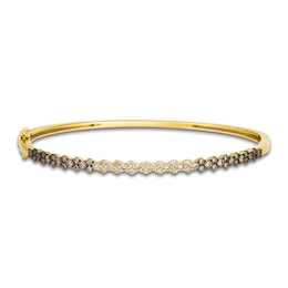 Le Vian Chocolate Ombré Diamonds Bangle Bracelet 1-1/4 ct tw 14K Honey Gold