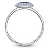 Thumbnail Image 4 of Shy Creation Natural Blue Sapphire & Diamond Heart Ring 1/6 ct tw 14K White Gold