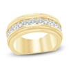 Thumbnail Image 1 of Men's Lab-Grown Diamond Milgrain-Edge Band 2 ct tw 14K Yellow Gold