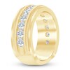 Thumbnail Image 2 of Men's Lab-Grown Diamond Milgrain-Edge Band 2 ct tw 14K Yellow Gold