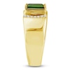 Thumbnail Image 3 of Baguette-Cut Brazilian Cruzeiro Tourmaline & Diamond Accent Cuff Ring 14K Yellow Gold
