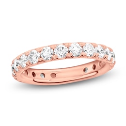 Certified Diamond Eternity Band 1-3/4 to 2-1/3 ct tw 14K Rose Gold