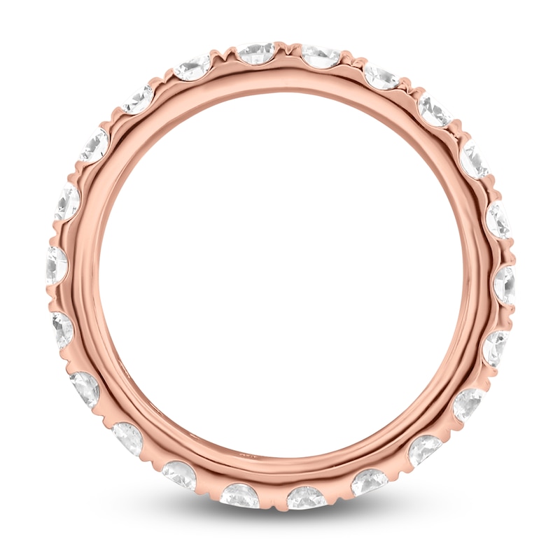 Main Image 2 of Certified Diamond Eternity Band 1-3/4 to 2-1/3 ct tw 14K Rose Gold