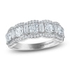 Thumbnail Image 1 of Vera Wang VOW Cushion, Baguette & Round-Cut Lab-Grown Diamond Wedding Band 1-3/4 ct tw 14K White Gold