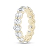 Thumbnail Image 2 of Oval-Cut Lab-Grown Diamond Eternity Band 4-1/2 to 5-3/8 ct tw 14K Yellow Gold