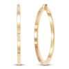Thumbnail Image 1 of Hollow Square Tube Hoop Earrings 10K Yellow Gold 50mm