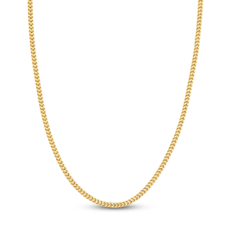 Main Image 1 of Franco Chain Necklace 2.6mm Semi-Solid 14K Yellow Gold 20"