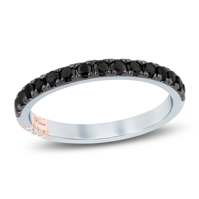 Main Image 1 of Pnina Tornai Black Diamond Wedding Band 1/2 ct tw 14K White Gold