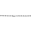 Thumbnail Image 2 of Solid Glitter Rope Necklace 10K White Gold 24" 3.8mm