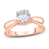 Thumbnail Image 1 of Diamond Solitaire Concave Engagement Ring 1 ct tw Round 14K Rose Gold (I2/I)