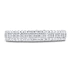 Thumbnail Image 1 of Diamond Ring 1/2 ct tw Baguette/Round 10K White Gold