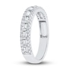 Thumbnail Image 3 of Diamond Ring 1/2 ct tw Baguette/Round 10K White Gold