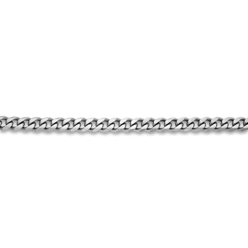 Main Image 2 of Men's Solid Curb Chain Necklace Stainless Steel 8mm 22"