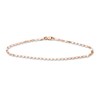 Thumbnail Image 1 of Solid Diamond-Cut Valentino Bracelet 14K Rose Gold 7.5" Adj.