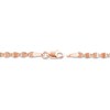 Thumbnail Image 3 of Solid Diamond-Cut Valentino Bracelet 14K Rose Gold 7.5" Adj.