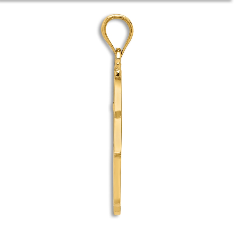 Main Image 3 of Filigree Hamsa Necklace 14K Yellow Gold 18"