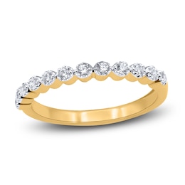Diamond Wedding Band 1/5 ct tw Round 14K Yellow Gold