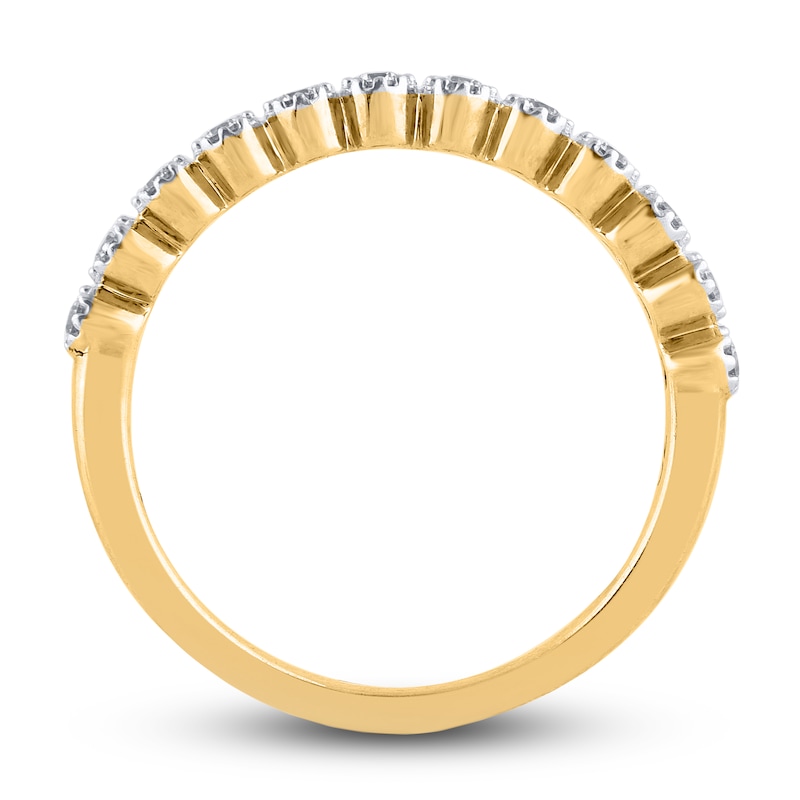 Main Image 2 of Diamond Wedding Band 1/5 ct tw Round 14K Yellow Gold