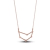 Thumbnail Image 3 of Diamond Capricorn Constellation Necklace 1/6 ct tw Round 14K Rose Gold