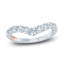 Pnina Tornai Lab-Grown Diamond Contour Anniversary Band 1 ct tw Round 14K White Gold
