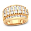 Men's Diamond Ring 3 ct tw Round 14K Yellow Gold