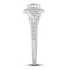 Thumbnail Image 3 of Diamond Engagement Ring 1-1/5 ct tw Princess/Round 14K White Gold