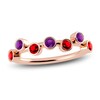 Thumbnail Image 1 of Juliette Maison Natural Ruby & Natural Amethyst Ring 10K Rose Gold