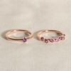 Thumbnail Image 4 of Juliette Maison Natural Pink Tourmaline & Natural Garnet Ring 10K Rose Gold