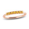 Thumbnail Image 1 of Juliette Maison Natural Citrine Half Eternity Ring 10K Rose Gold