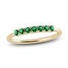 Thumbnail Image 1 of Juliette Maison Natural Emerald Half Eternity Ring 10K Yellow Gold