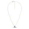 Thumbnail Image 2 of Juliette Maison Natural Blue Zircon Pendant Necklace 10K Yellow Gold