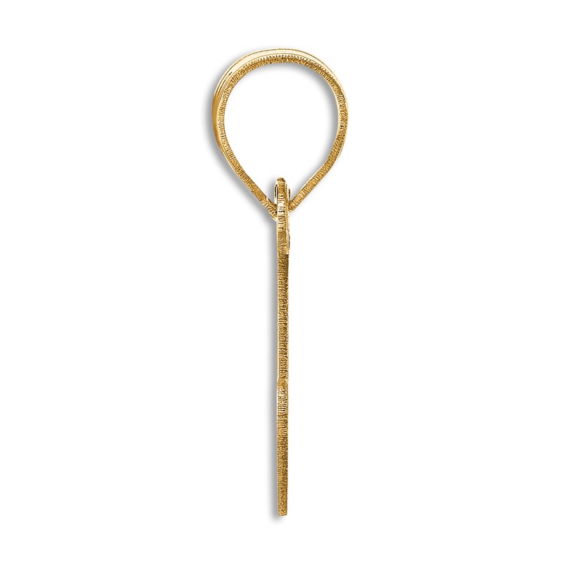 Main Image 2 of Initial U Necklace 14K Yellow Gold 18"