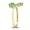 Thumbnail Image 1 of Natural Emerald Heart Ring 10K Yellow Gold