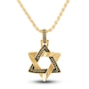 Thumbnail Image 1 of 1933 by Esquire Men's Star of David Pendant Necklace 14K Yellow Gold-Plated Sterling Silver 22"