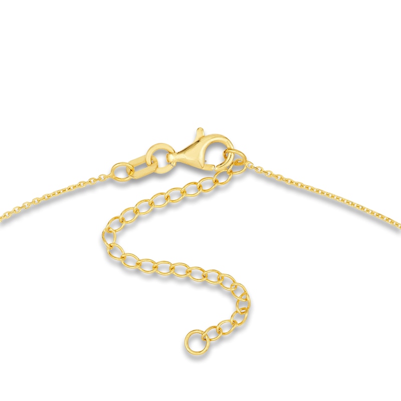 Main Image 3 of Mariner Link Chain Diamond Accent 14K Yellow Gold 18"