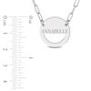 Thumbnail Image 2 of Engravable High-Polish Circle Necklace Yellow Gold-Plated Sterling Silver 18" 19mm