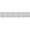 Thumbnail Image 2 of Diamond XO Tennis Bracelet 1 ct tw Round 14K White Gold 7"